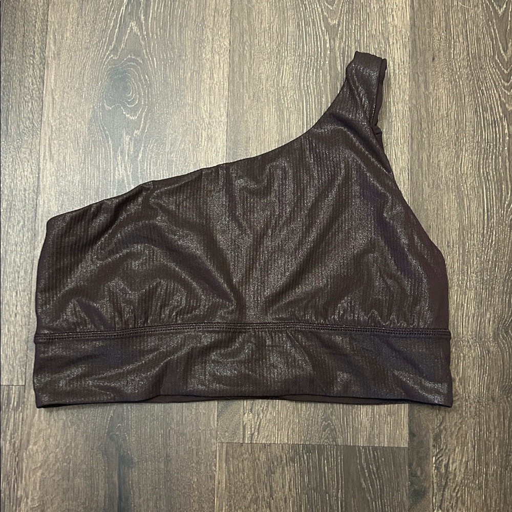 Lululemon Align Asymmetrical Bra Ribbed Rib Shine - Picture 4 of 7